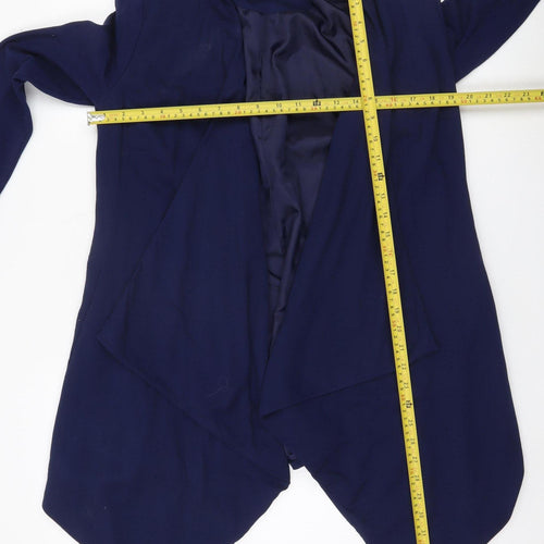 TU Women’s Blue Open Front Jacket Size 10 Workwear Casual