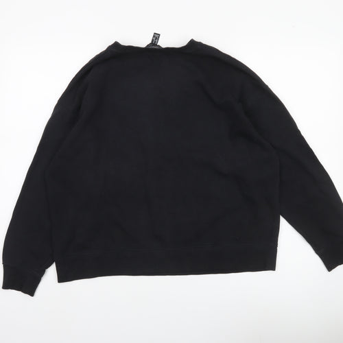 New Look Women’s Black Eagle Graphic Pullover Sweatshirt M