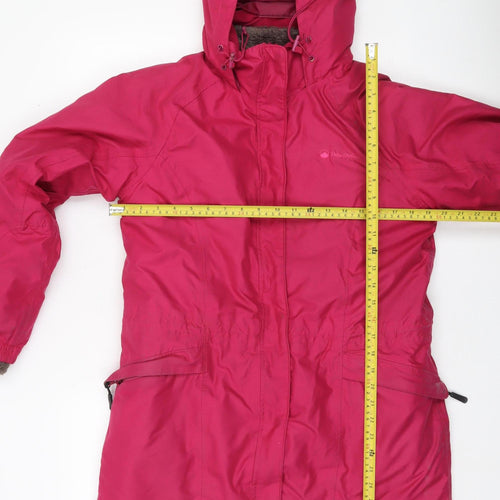 Peter Storm Womens Pink Parka Jacket Size 12 Hooded Waterproof