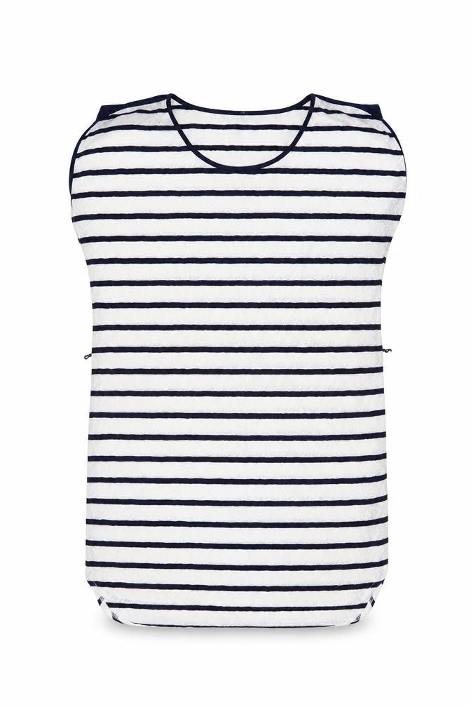 Debenhams Women’s Blue White Striped Scoop Neck Jersey T-Shirt Size 10