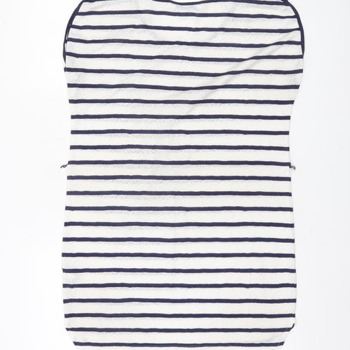 Debenhams Women’s Blue White Striped Scoop Neck Jersey T-Shirt Size 10