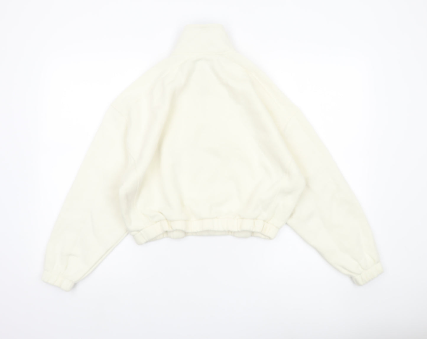 Primark Women’s Ivory 1/4 Zip Sweatshirt XS Aspen Graphic