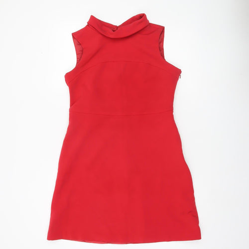 F&F Women’s Red Size 12 Sleeveless Short Sheath Dress