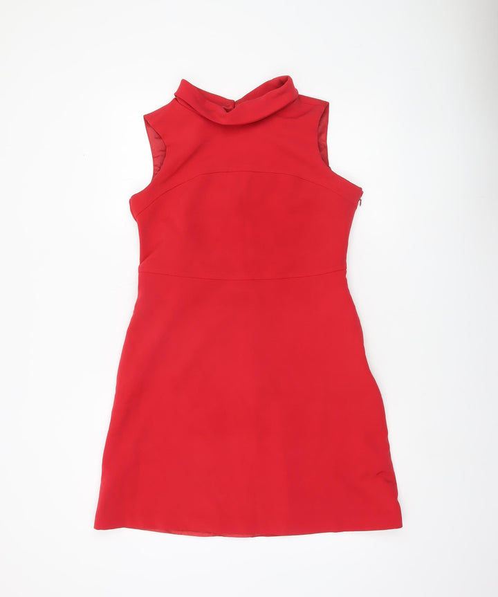 F&F Women’s Red Size 12 Sleeveless Short Sheath Dress