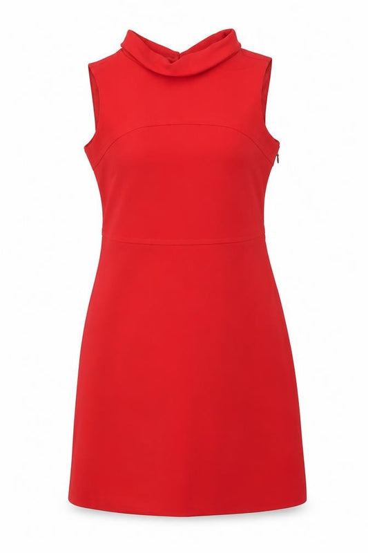Front view of F&F Women’s Red, size UK 12, Sleeveless Short Sheath Dress