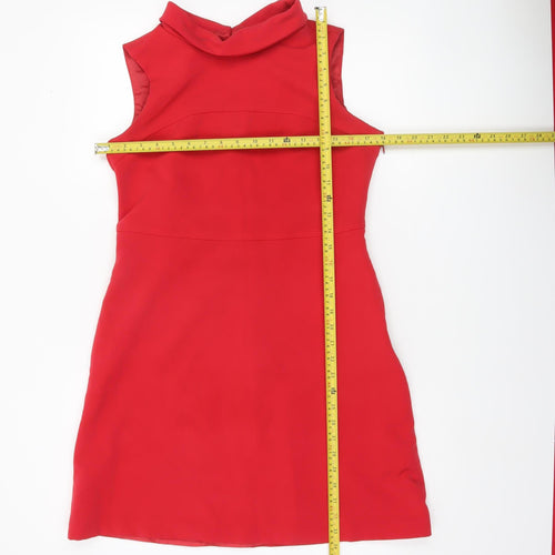 F&F Women’s Red Size 12 Sleeveless Short Sheath Dress