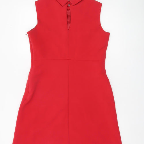 F&F Women’s Red Size 12 Sleeveless Short Sheath Dress