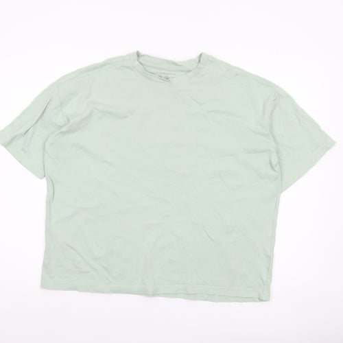 Primark Women’s Green Cotton Short Sleeve Crew Neck T-Shirt Size S