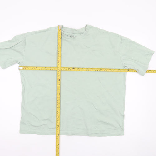 Primark Women’s Green Cotton Short Sleeve Crew Neck T-Shirt Size S