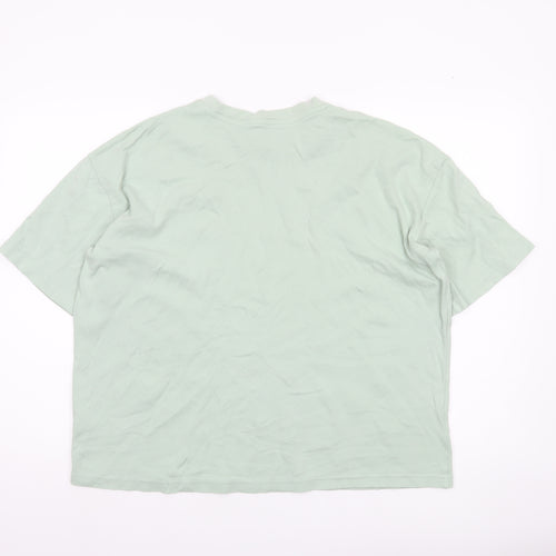 Primark Women’s Green Cotton Short Sleeve Crew Neck T-Shirt Size S