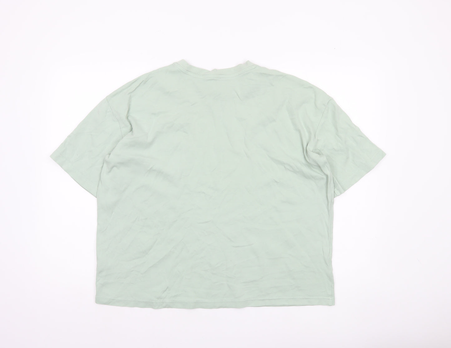 Primark Women’s Green Cotton Short Sleeve Crew Neck T-Shirt Size S