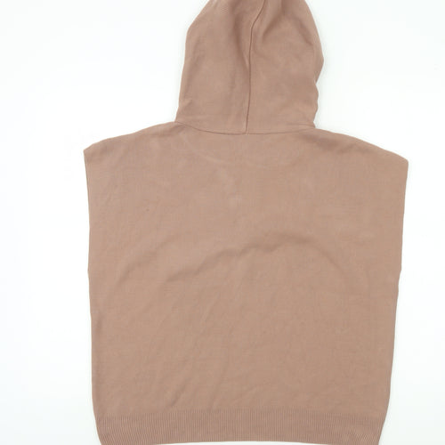 Primark Women’s Brown Sleeveless Hooded Knit Vest Jumper Size S 10/12