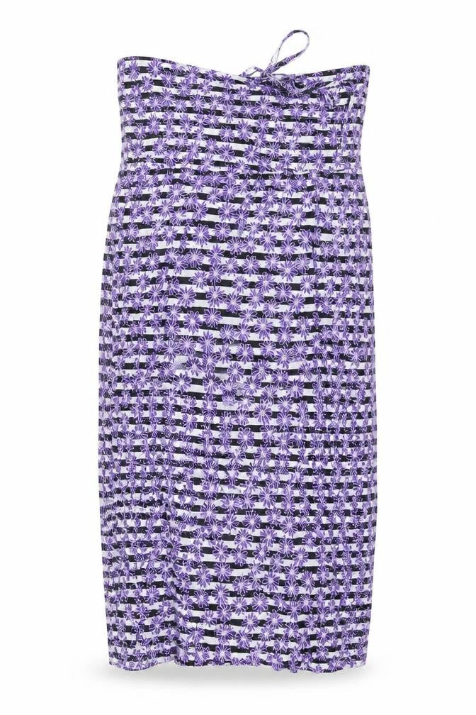 BHS Women’s Purple Floral Strappy Slip Dress L Viscose Summer Casual
