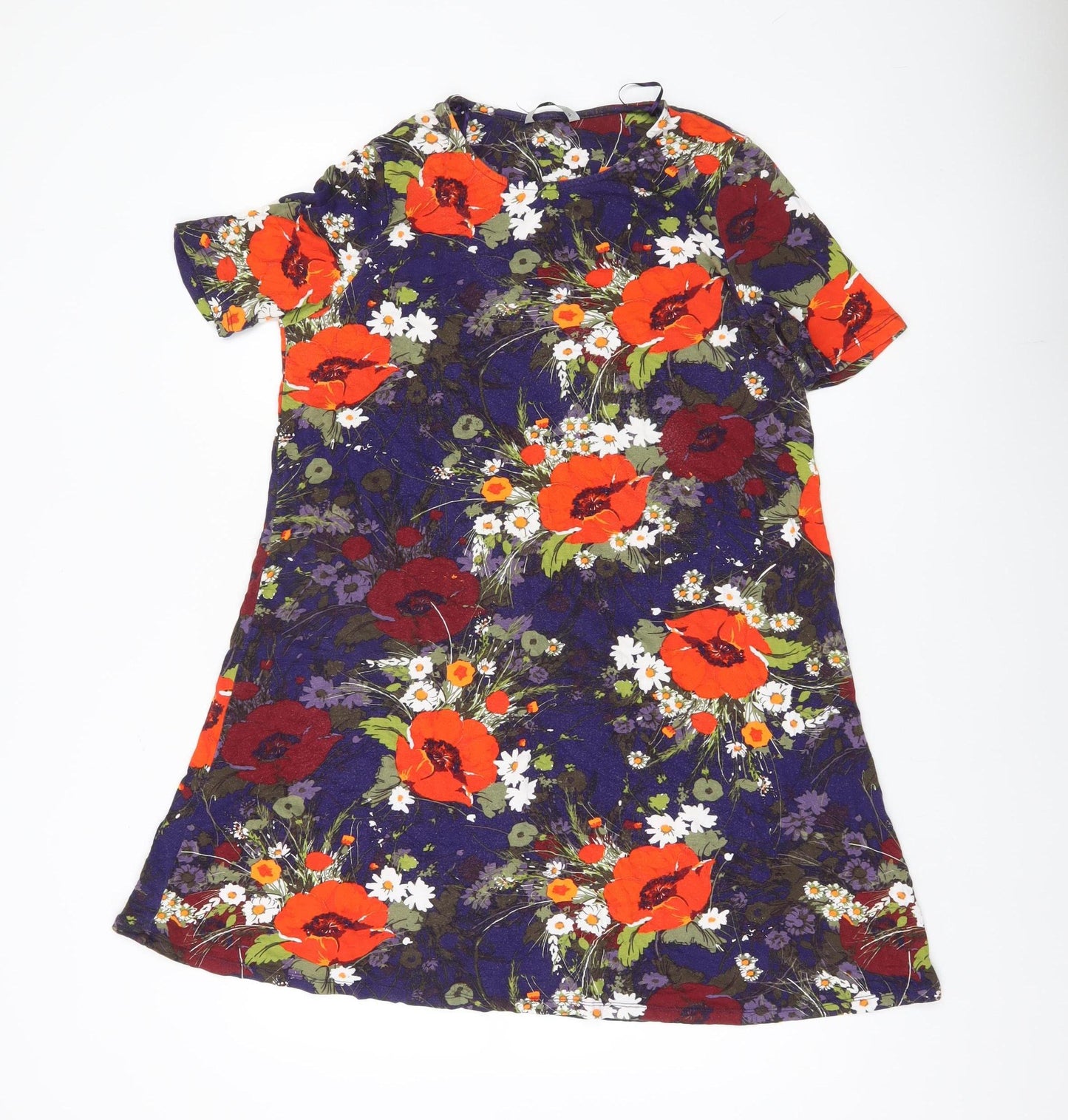 Tu Women’s Multicoloured Floral Shift Dress Size 14
