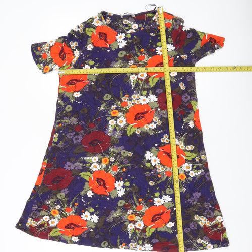 Tu Women’s Multicoloured Floral Shift Dress Size 14