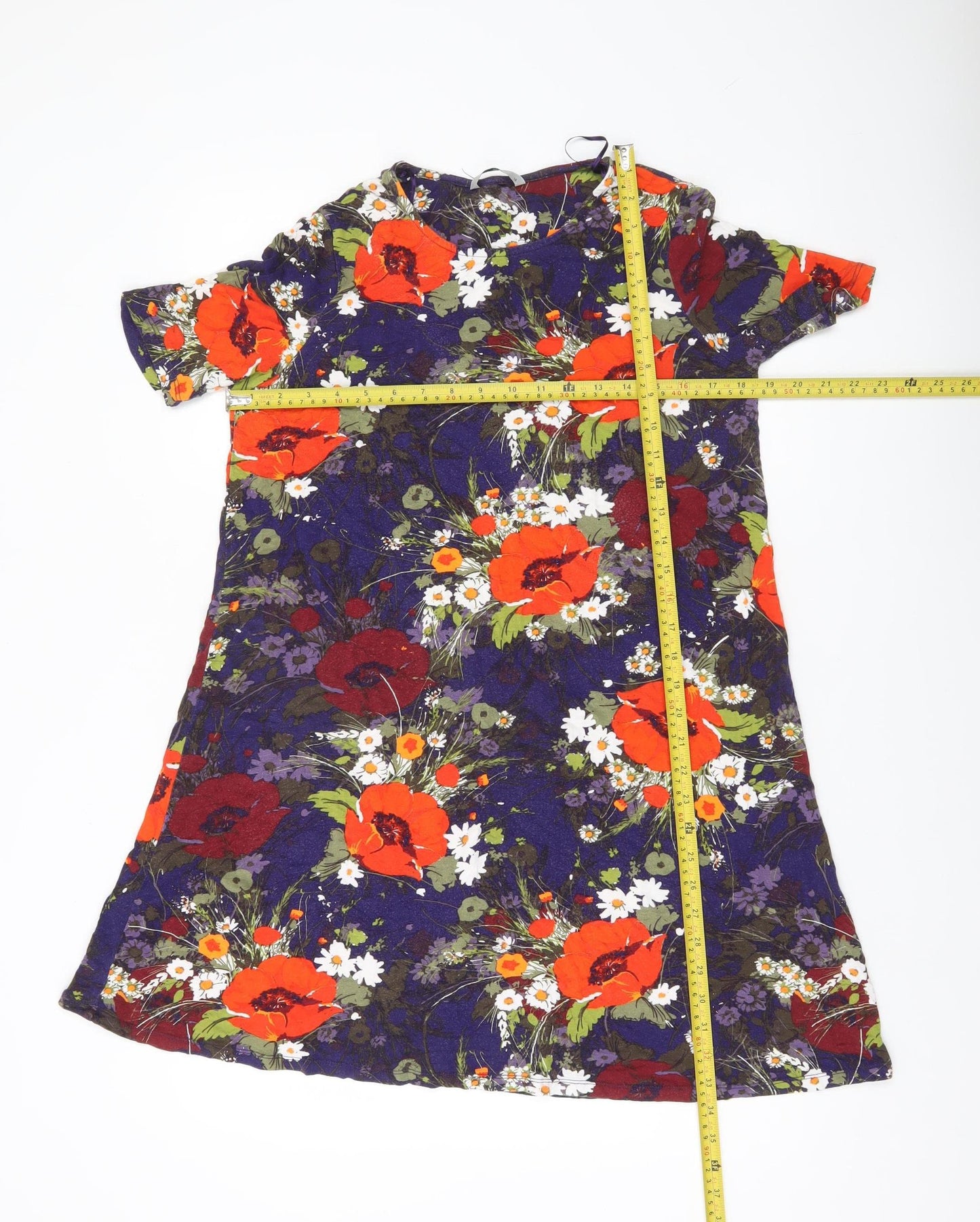 Tu Women’s Multicoloured Floral Shift Dress Size 14