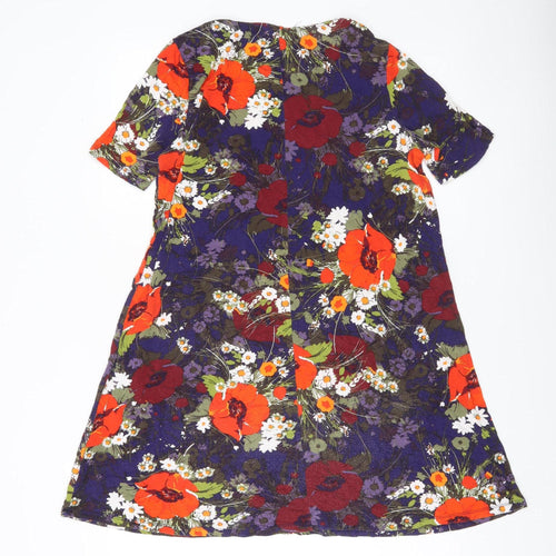 Tu Women’s Multicoloured Floral Shift Dress Size 14