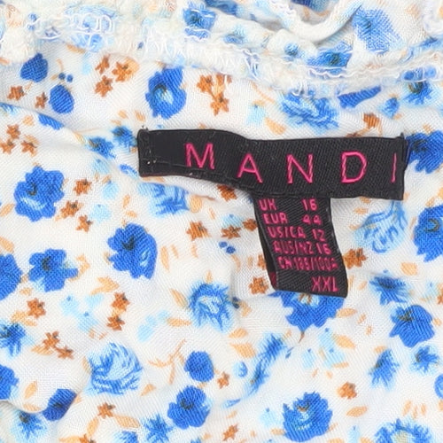Mandi Women’s Multicoloured Floral A-Line Dress Size 16