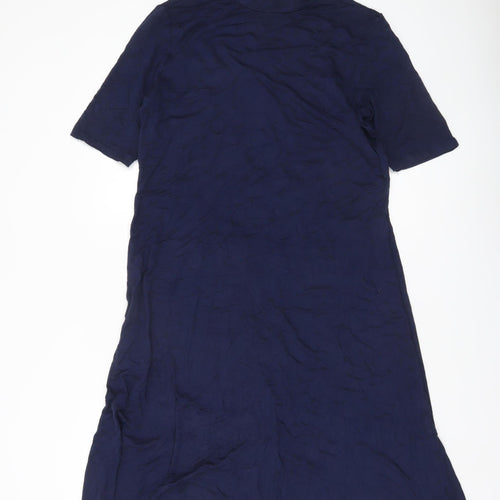 Marks and Spencer Womens Blue Size 14 Shift Midi Dress