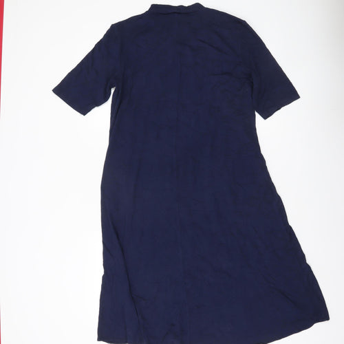 Marks and Spencer Womens Blue Size 14 Shift Midi Dress