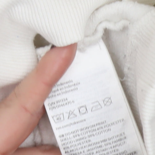 H&M Marvel Men’s White XS Pullover Hoodie Graphic Logo