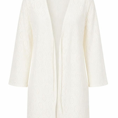 Internacionale Women White Paisley Crochet Swimwear Cover Up M