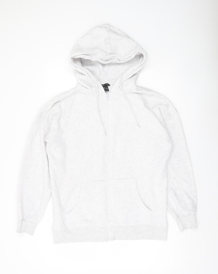 New Look Men’s Grey Full Zip Hoodie Size S Regular Fit