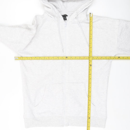 New Look Men’s Grey Full Zip Hoodie Size S Regular Fit