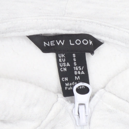 New Look Men’s Grey Full Zip Hoodie Size S Regular Fit