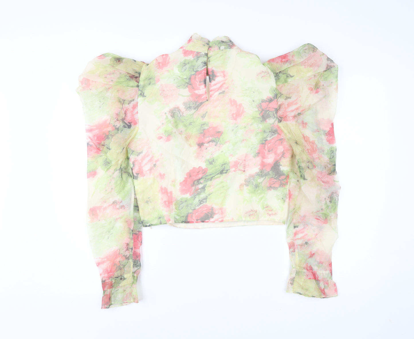 River Island Women’s Multicoloured Floral Puff Sleeve Blouse Size 12