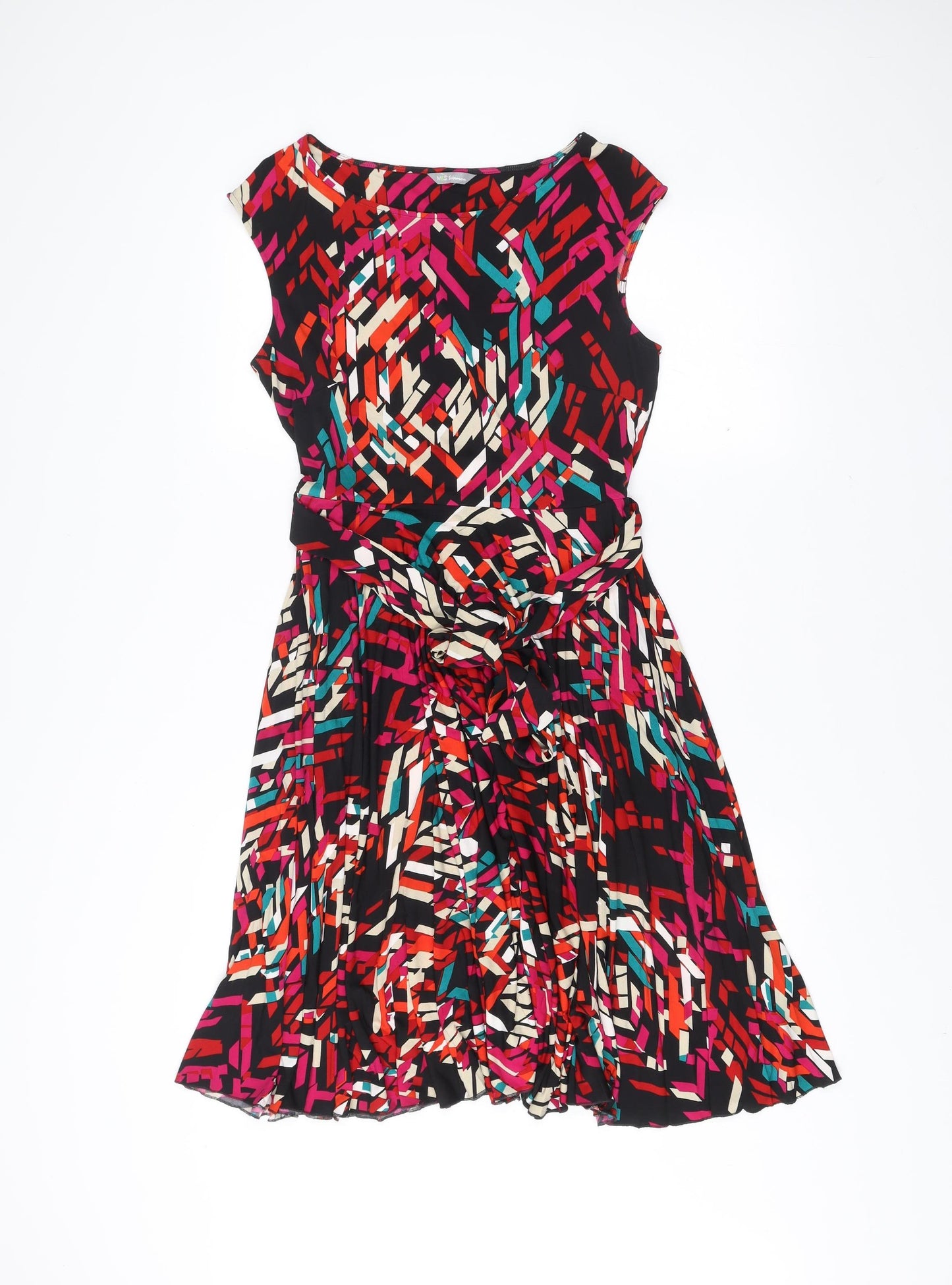 Marks and Spencer Women’s Multicoloured Size 12 Fit & Flare Dress