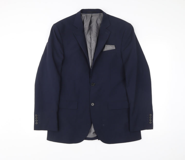 Next Men’s Blue 38R Regular Fit Tailored Blazer Jacket