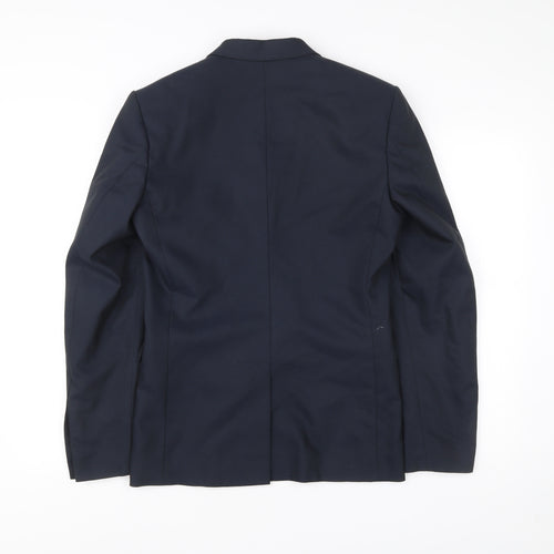 Topman Men’s Navy Blue Slim Fit Suit Jacket Size 36R