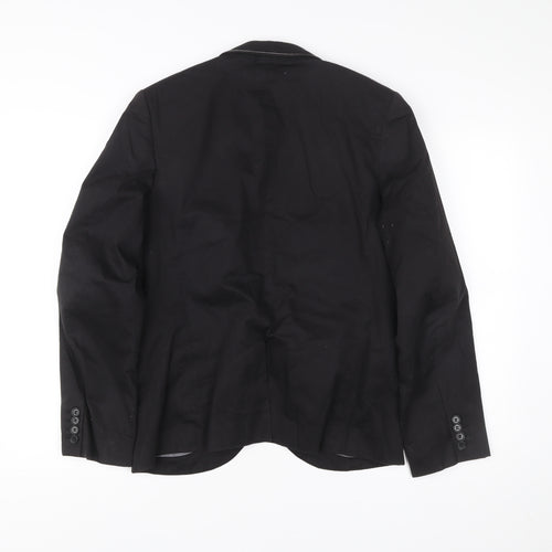 Topman Men’s Black Slim Fit Blazer Jacket UK 40 Chest