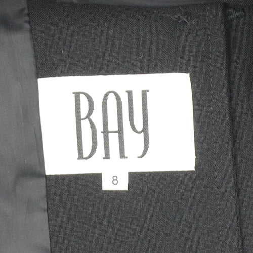 BAY Womens Black Blazer Jacket Size 8 Tailored Workwear