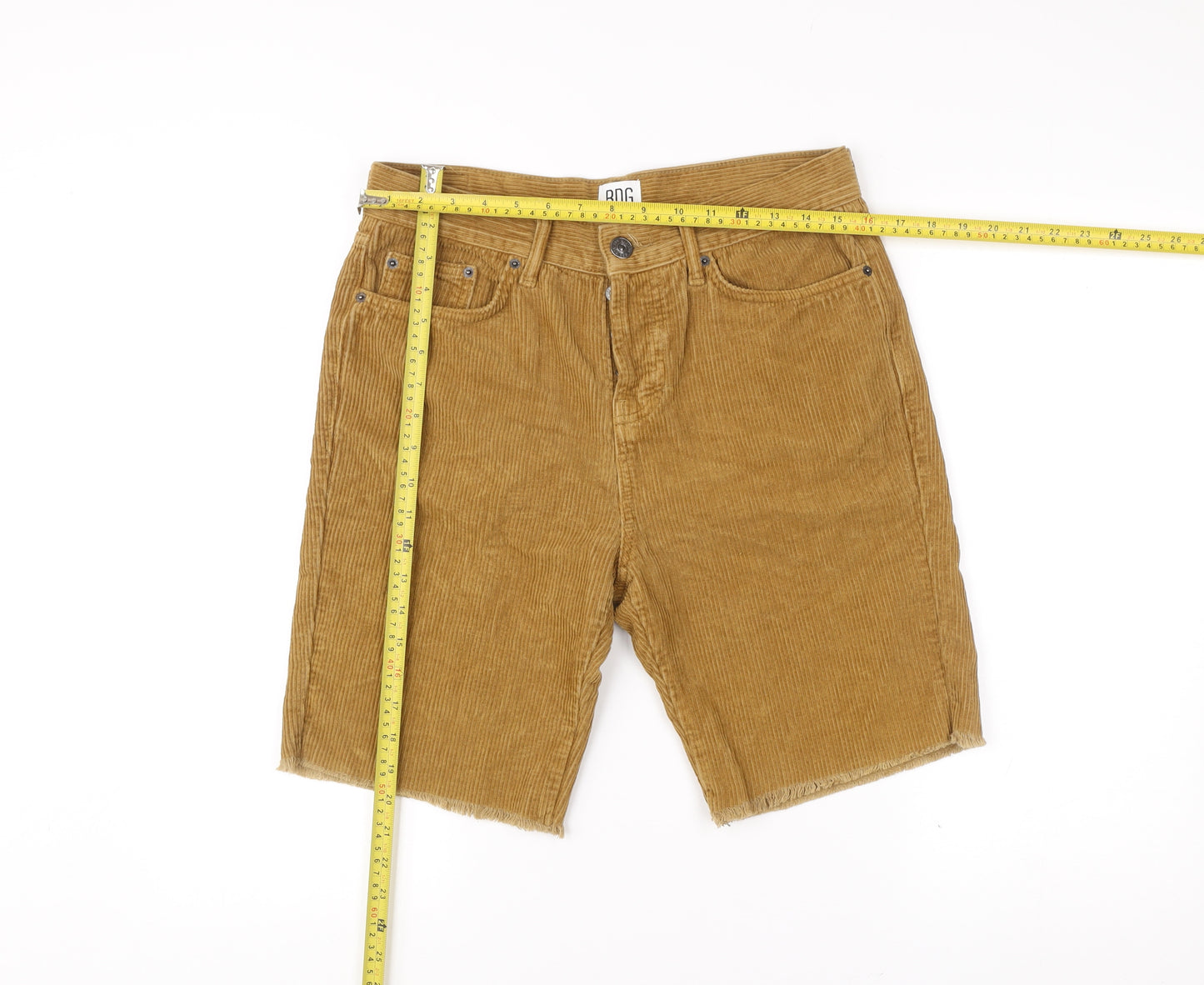 BDG Men's Brown Corduroy Chino Shorts Size 30 Regular Fit