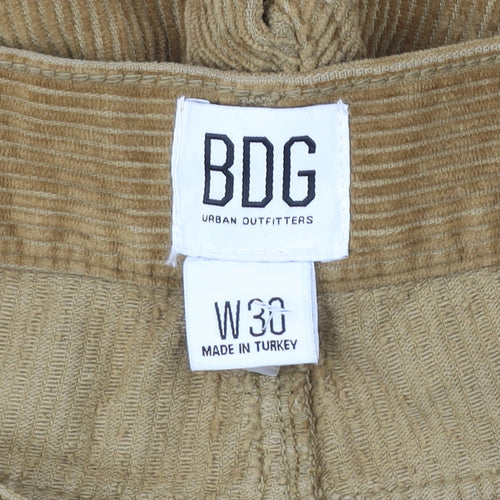 BDG Men's Brown Corduroy Chino Shorts Size 30 Regular Fit