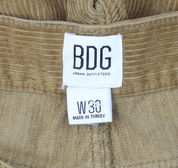 BDG Men's Brown Corduroy Chino Shorts Size 30 Regular Fit