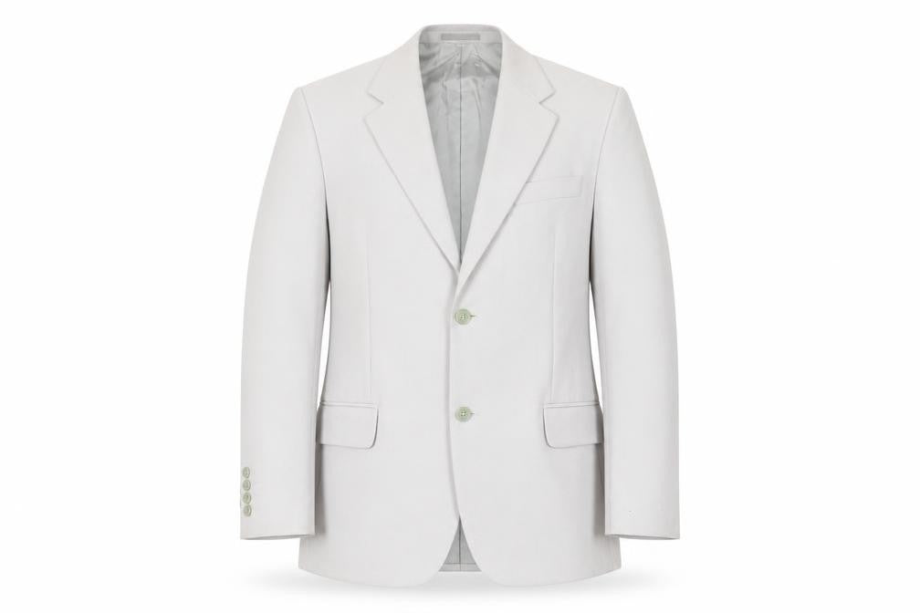 Nicholas Rowe Mens Beige 40 Chest Wool Blend Blazer Jacket