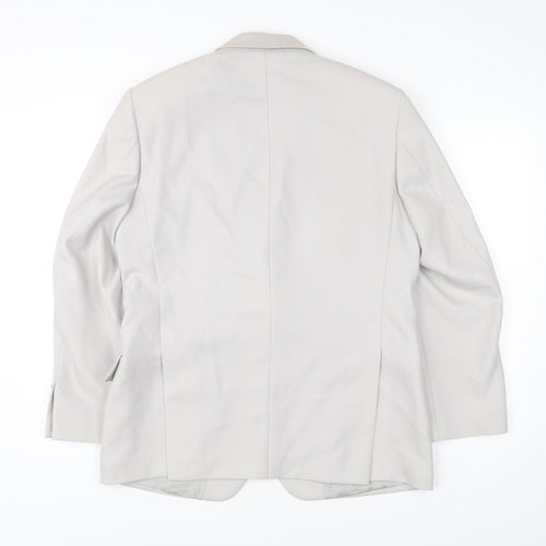 Nicholas Rowe Mens Beige 40 Chest Wool Blend Blazer Jacket