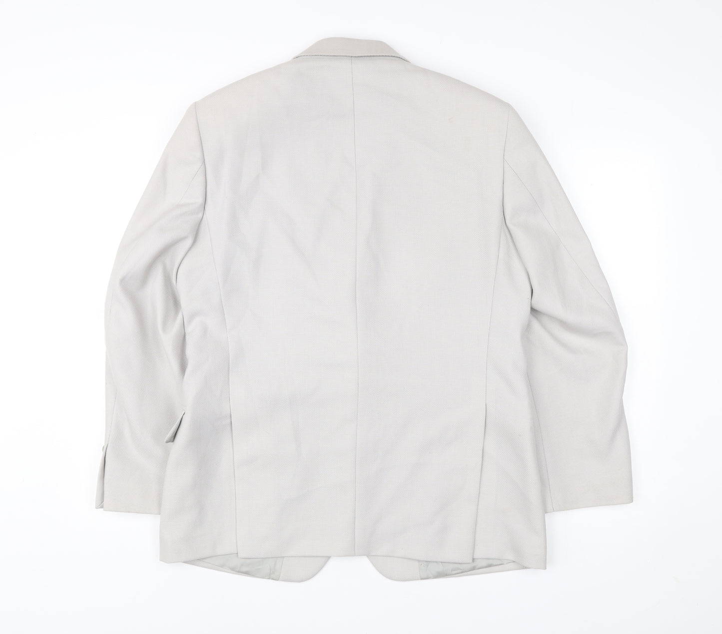 Nicholas Rowe Mens Beige 40 Chest Wool Blend Blazer Jacket