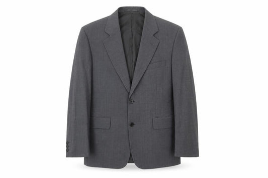 Greenwoods Men's Grey 40S Wool Blend Blazer Jacket Classic Formal