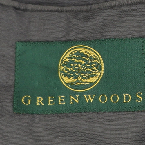 Greenwoods Men's Grey 40S Wool Blend Blazer Jacket Classic Formal