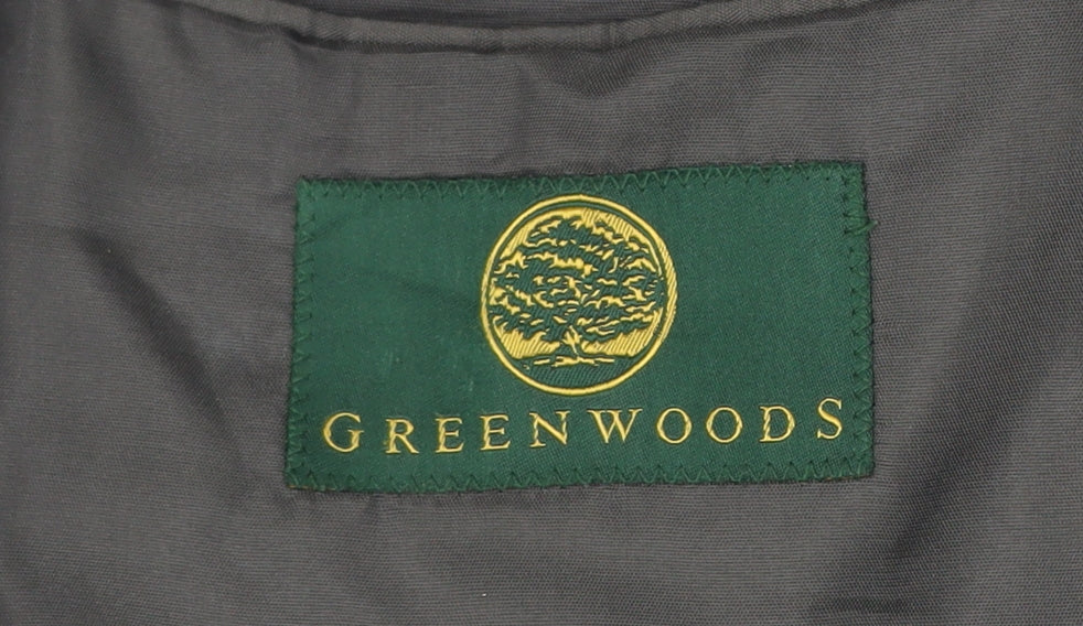 Greenwoods Men's Grey 40S Wool Blend Blazer Jacket Classic Formal