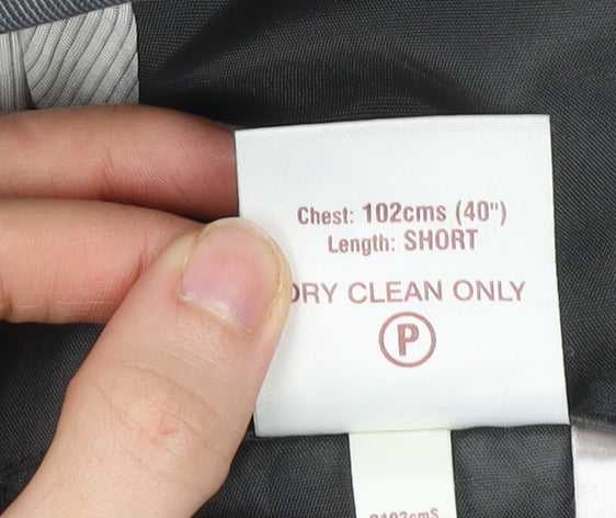 Greenwoods Men's Grey 40S Wool Blend Blazer Jacket Classic Formal