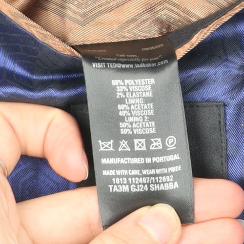 Ted Baker Men's Blue Slim Fit Blazer Jacket Size 4