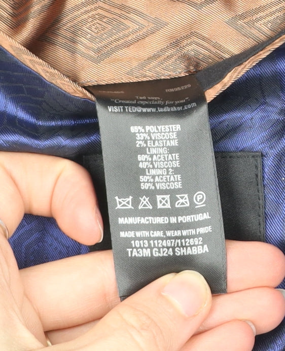 Ted Baker Men's Blue Slim Fit Blazer Jacket Size 4