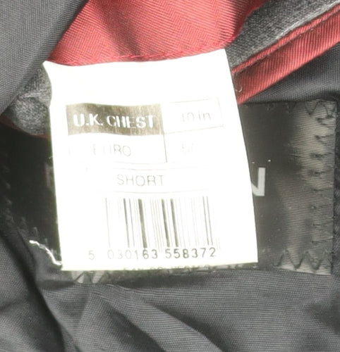 City Survival Men’s Black Pinstripe 40R Suit Jacket Wool Blend