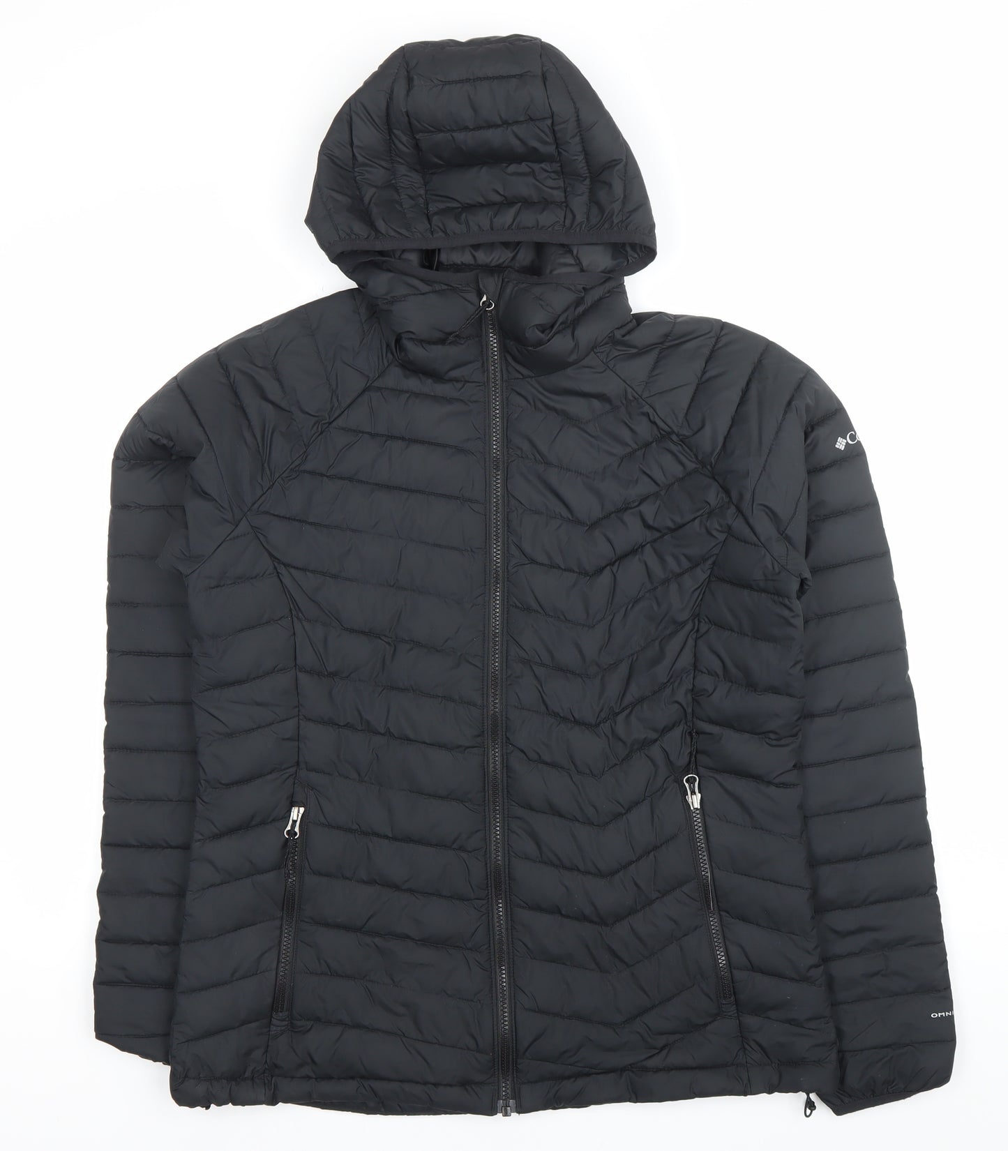 Columbia Womens Black L Hooded Puffer Jacket Winter Coat
