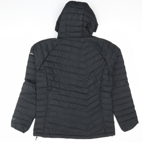 Columbia Womens Black L Hooded Puffer Jacket Winter Coat